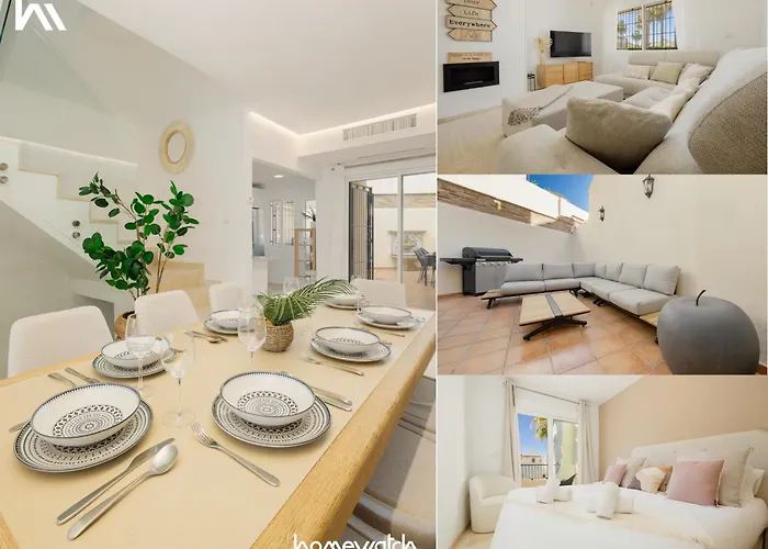 3-Story Townhouse For 7, Newly Renovated, Terrace, Bbq, And Beach Access In Arenal, Marbella