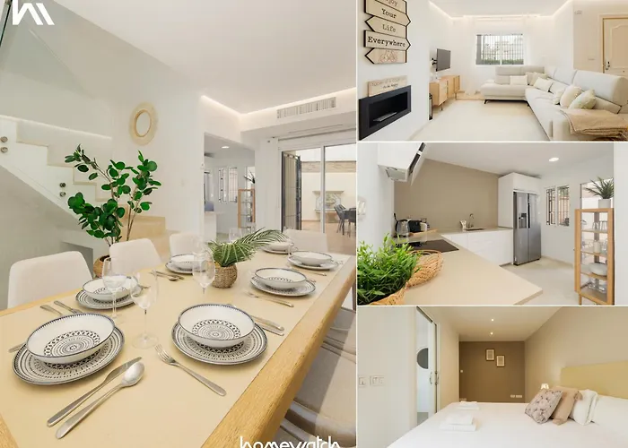 3-Story Townhouse For 7, Newly Renovated, Terrace, Bbq, And Beach Access In Arenal, Marbella